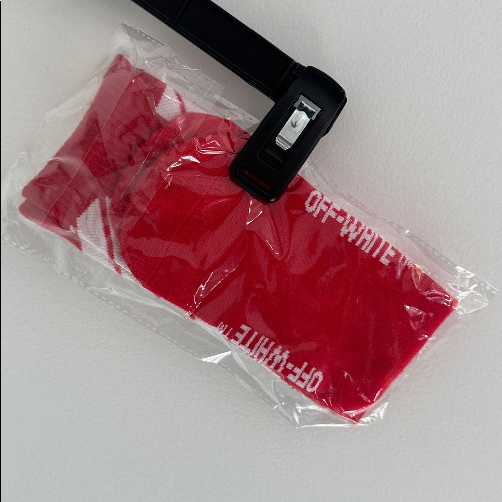 Off-White Bold Red Socks